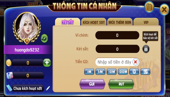 Bảo mật tài khoản của thành viên khi tham gia Rikvip